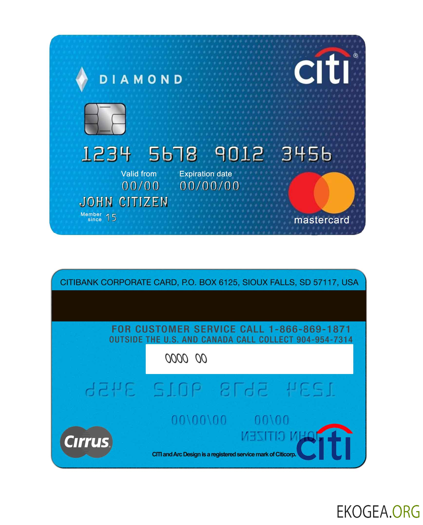 USA Citibank mastercard nouvelle